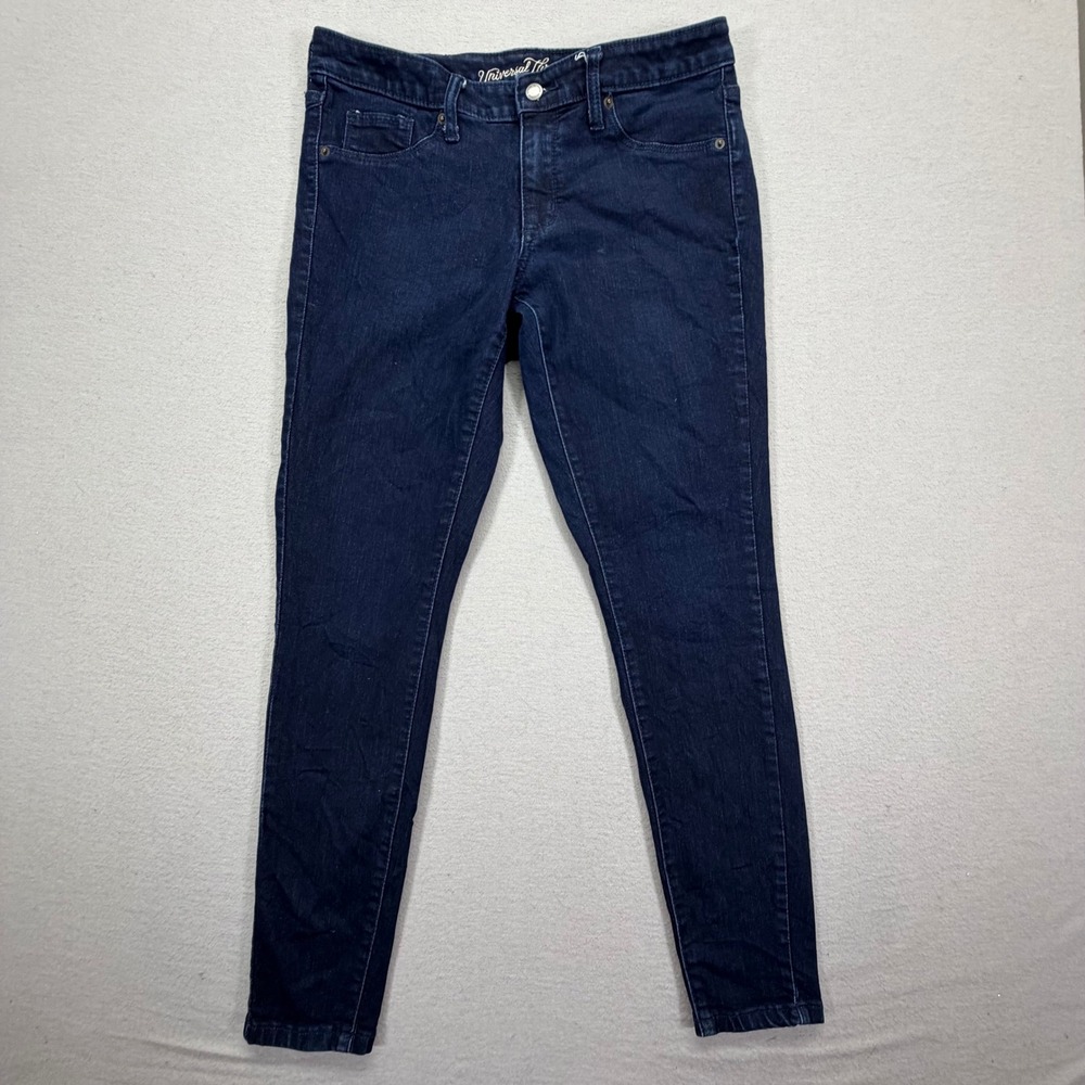 Universal Thread Jegging Womens 10/30R Dark Wash Mid Rise Skinny Stretch Denim